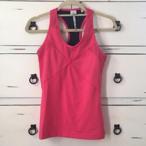 Stella McCartney adidas hot pink work out top lulu